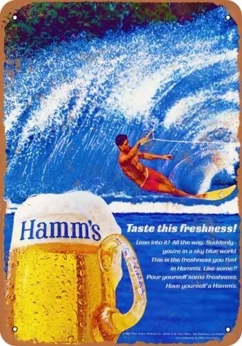 Metal Sign - Hamm's Beer - Vintage Look Reproduction 2