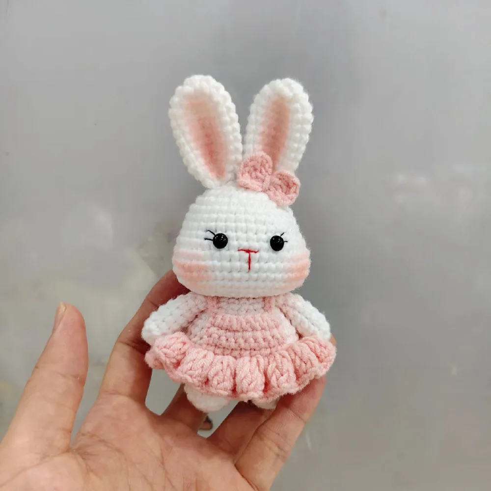 

Handmade Crochet Cartoon Rabbit Amigurumi ,finished Crochet New Style Cute Rabbit Pendant,knitted Doll Gift ,knitted Key Chain