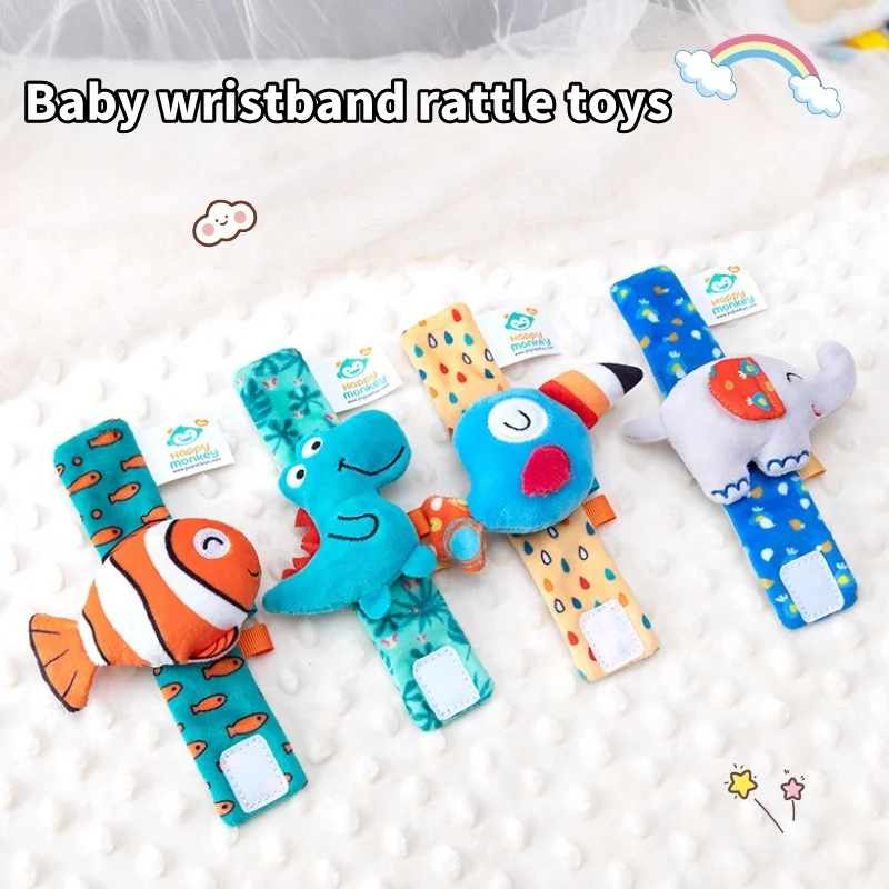 

Baby Wrist Strap, Rattle Toy, Baby Cartoon Animal Watch Strap, Newborn Gift