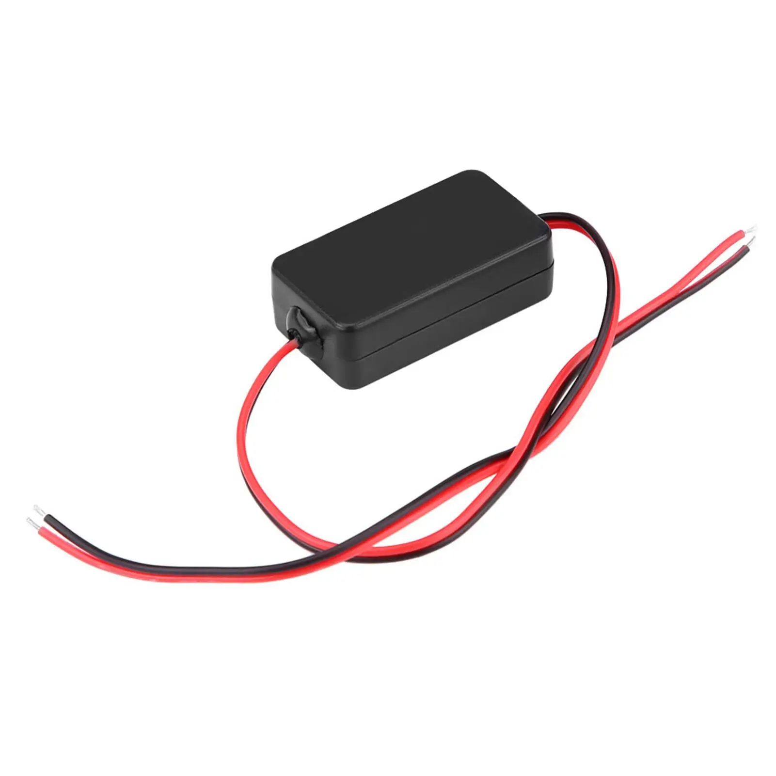 12V DC Car Rearview Camera Power for relay Capacitor Filter Rectifier Plastic Black Camera Filter