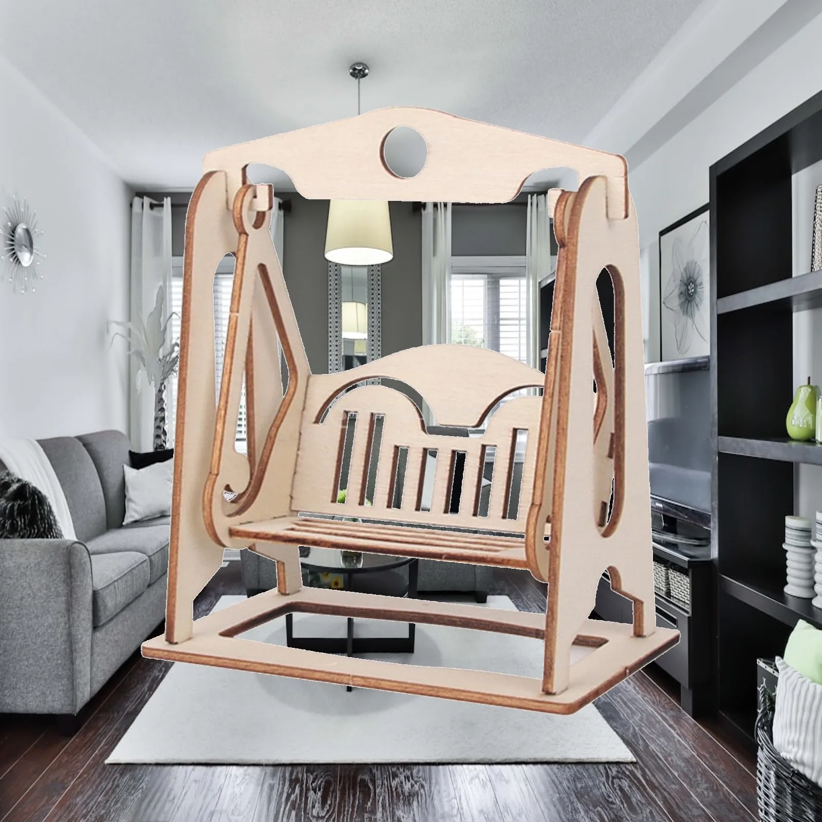 Wood Puzzle Learning Toys Swing Building for Children Kids Birthday Gifts