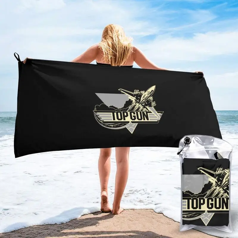 Top Gun Fighter Jet Logo F14 Tomcat Cruise Maverick Goose Pilot Quick dry Towel Surf Portable Good Quality