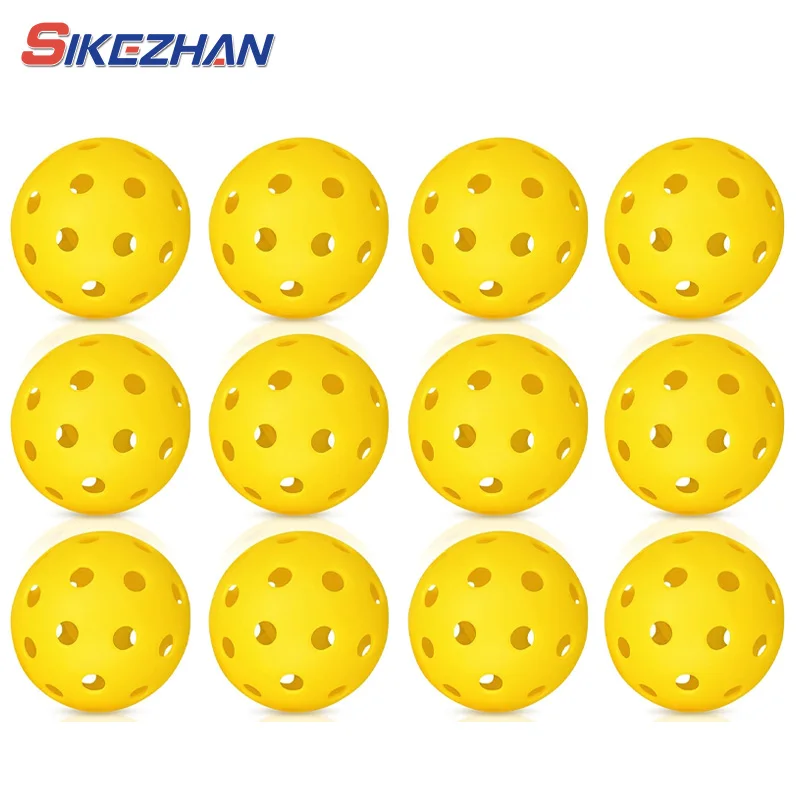 

Pickleball 74MM Durable 40 Holes Outdoor 6/12/24Pcs Pickleballs 26g Outdoor for Competition pickleball Packs of Pickleballs