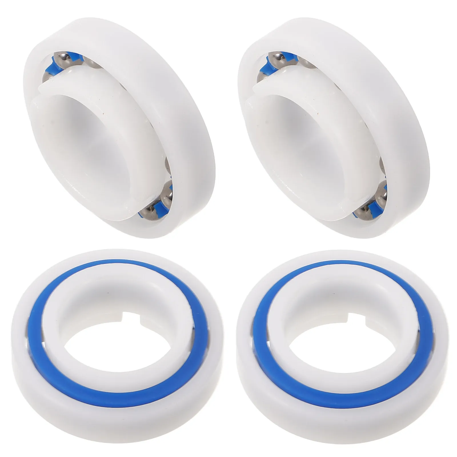 4Pcs Stainless Steel Pool Cleaner Wheel Bearings C60 Grade Wear-Resistant Drive Shaft Bearing Replacement for Swimming Pool