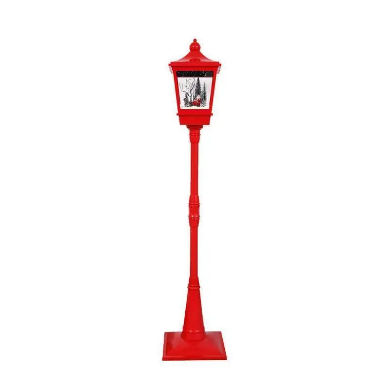 

Christmas decoration scene snow street lamp decorations