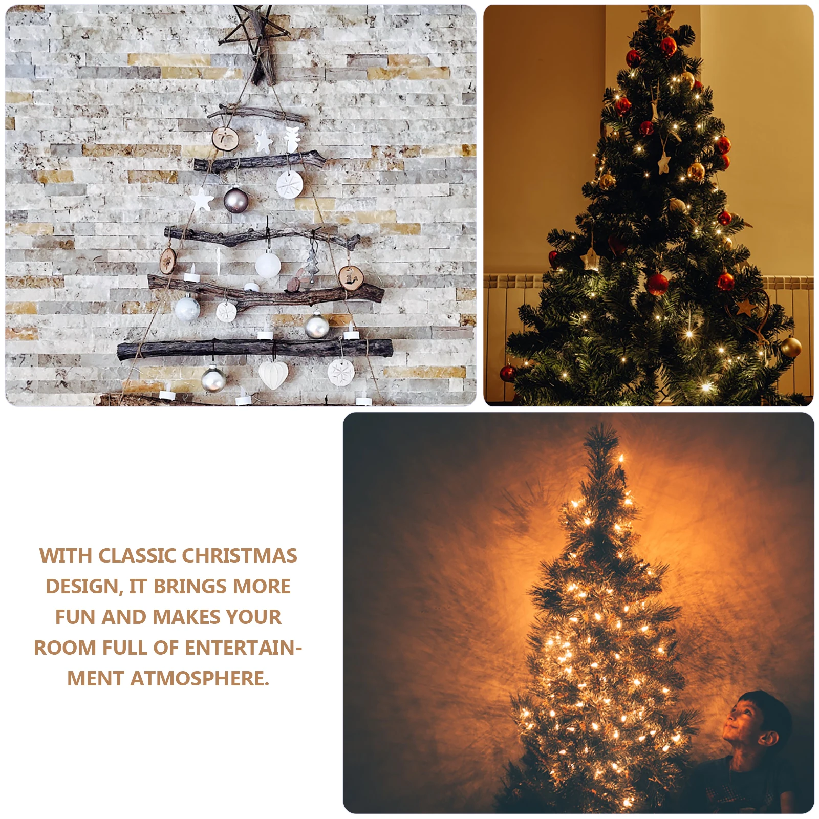

5Pcs Christmas Wooden Ornaments Unfinished Wood Slices Crafts Hanging Decoration DIY Wooden Christmas Pieces for Tree Xmas Decor