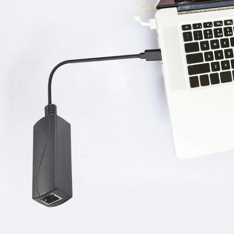 Gigabit PoE เป็นตัวแปลงไดรเวอร์ USB C PoE เป็นอะแดปเตอร์อีเธอร์เน็ตพลังงาน Type C