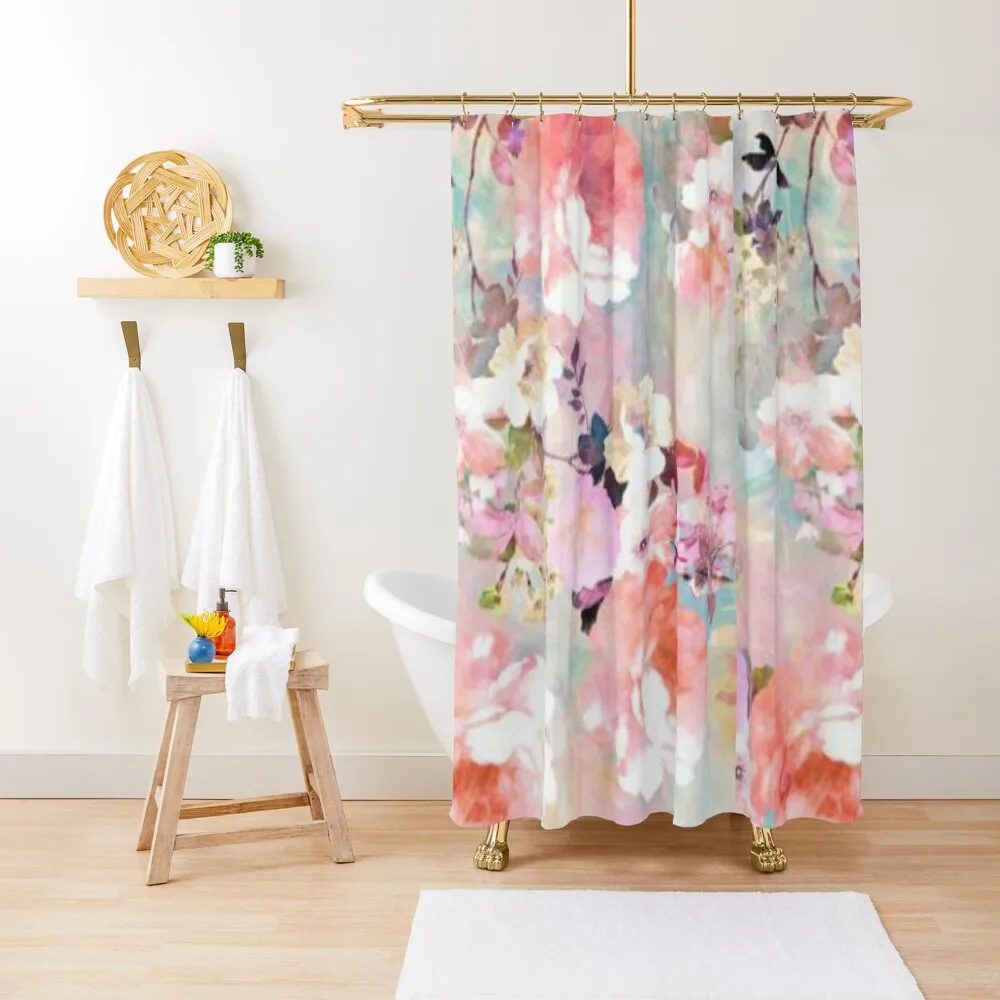 

Floral garden Shower Curtain Set For Bathroom Luxury Bathroom Bathroom Decor Funny Shower Curtain