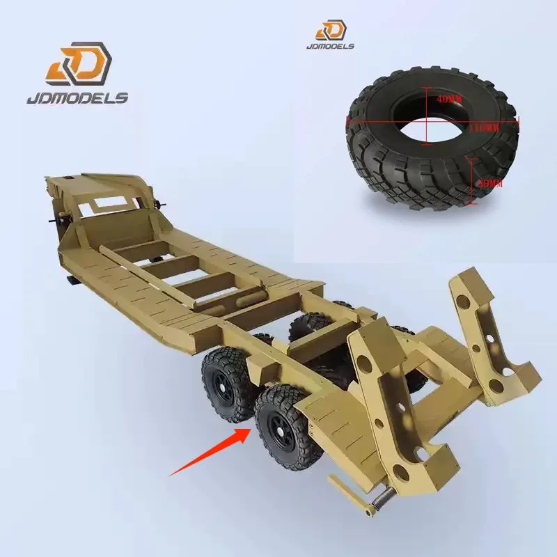 JDMODEL statischer Punkt MAZ537 Anhängerreifen 1:14 Anhängersimulation Militär LKW 1,9 Reifen JDM-116