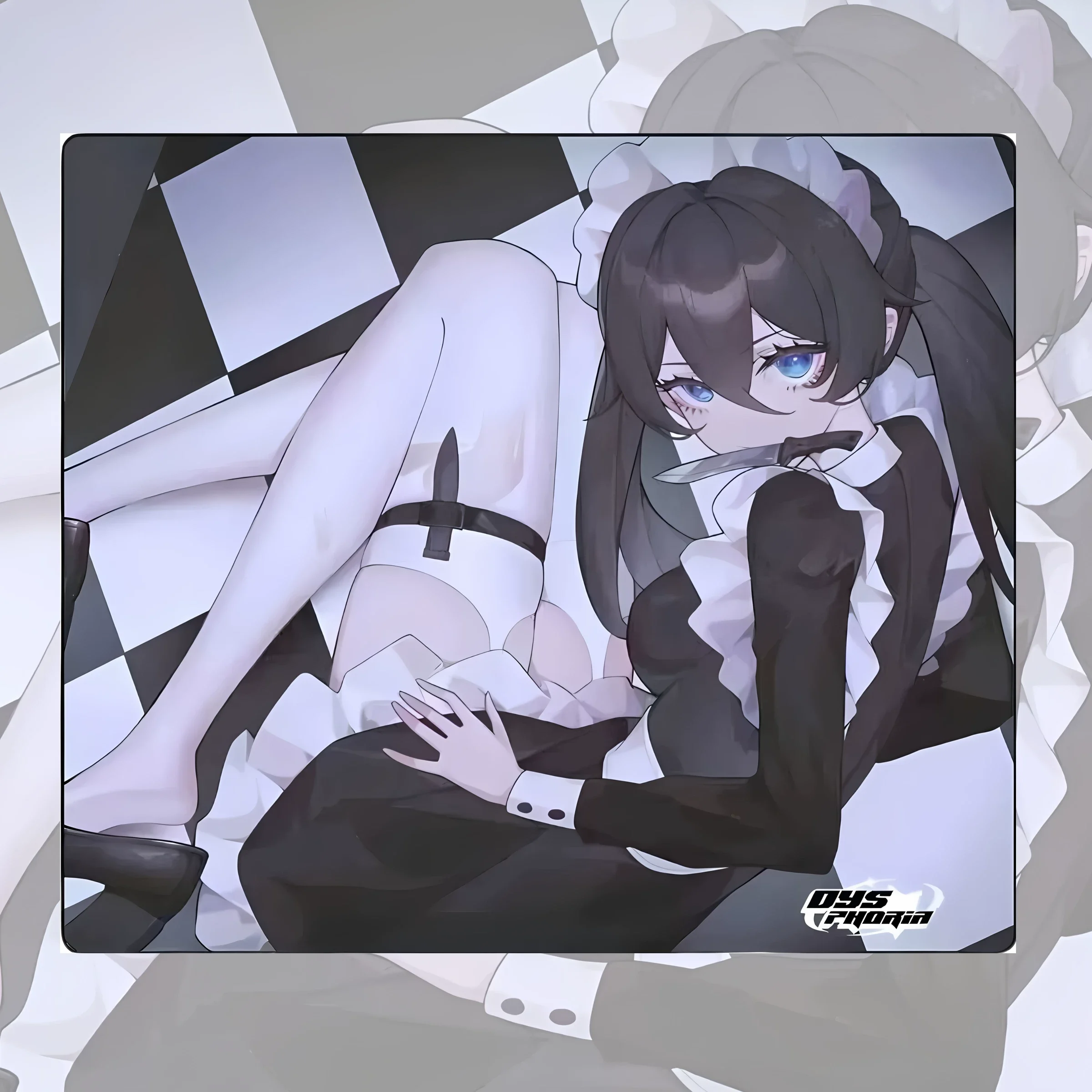 PANPAD DYSPHORIA Maid Yuri glass mouse pad Gorilla Glass, Special Coating, Fully Covered Primercopy)