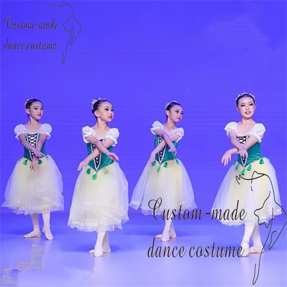Carmen Variations Ballet Dress Children's Customized Performance Dress  Professional Short Skirt Puff Skirt Adult Ballet Pe