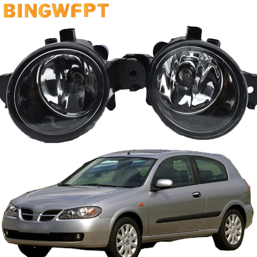 2Pcs For Nissan Almera 2 Hatchback N16 20012002 2003 2004 2005 2006 Halogen Fog Lights Fog Lights