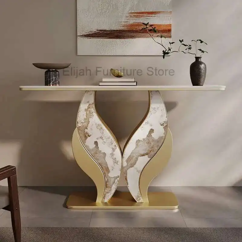 

Nordic Modern Console Table Midcentry Metal Lobby Luxury Console Tables Hallway Entrance Consolle Ingresso Living Room Furniture
