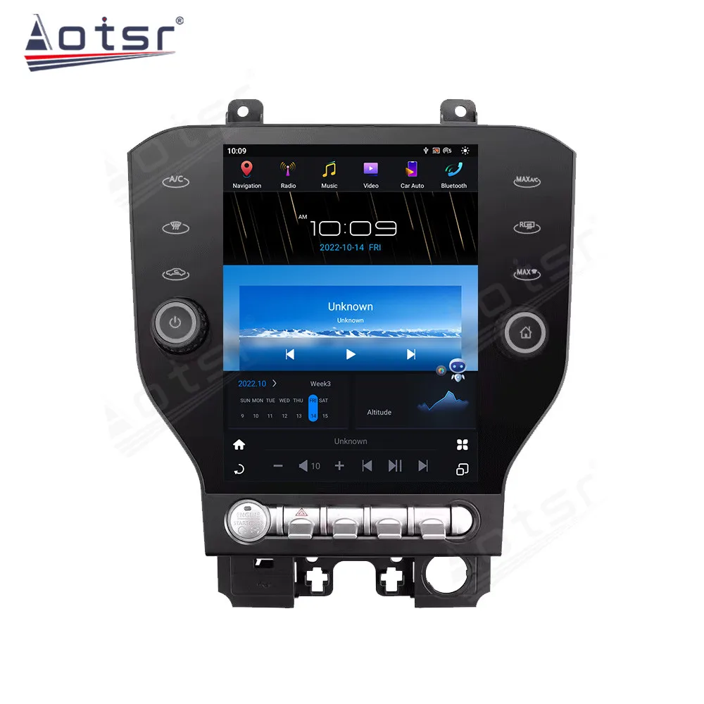 Tesla SCREEN For Ford Mustang Android 11.0 Car Radio Player GPS Navi Auto Stereo Multimedia Head Unit DSP carplay 4G Wifi BT 5.0