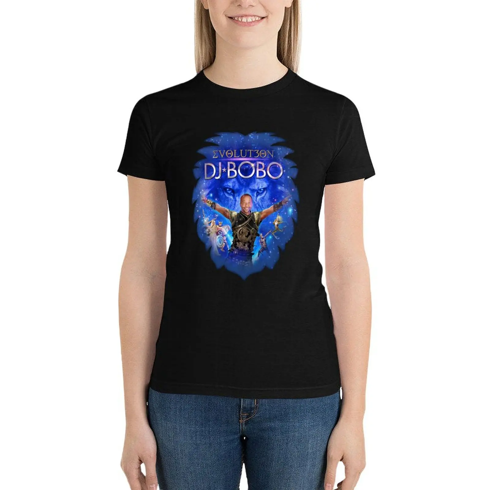 DJ BOBO EVOLUT30N TOUR T-Shirt letni top koreański modne koszule koszulki graficzne t shirt dla kobiet