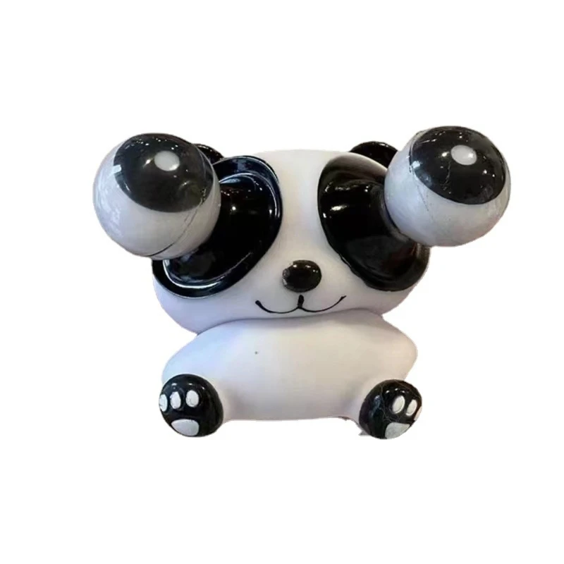 Alívio do estresse panda explosão olho brinquedo animal macio ótimo para crianças adultos brinquedo sensorial para ajudar d5qf