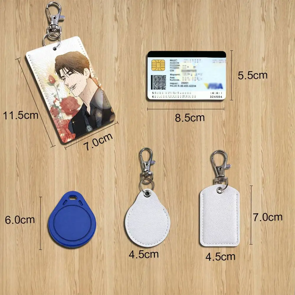 Comic strip Payback Card Holder Keychain Key Ring Door Lock Access Protective Case For Security Gift
