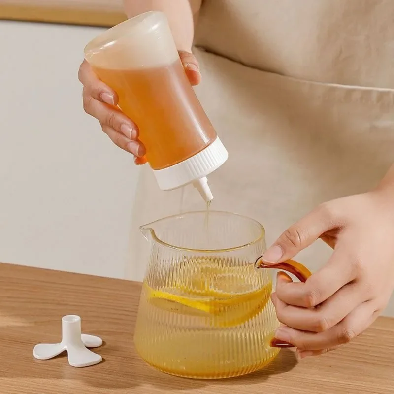 Condiment Squeeze Bottles Sauce Dispenser Container Salad Dressing Ketchup Storage Jar BBQ Mustard Plastic Bottle Kitchen Tools