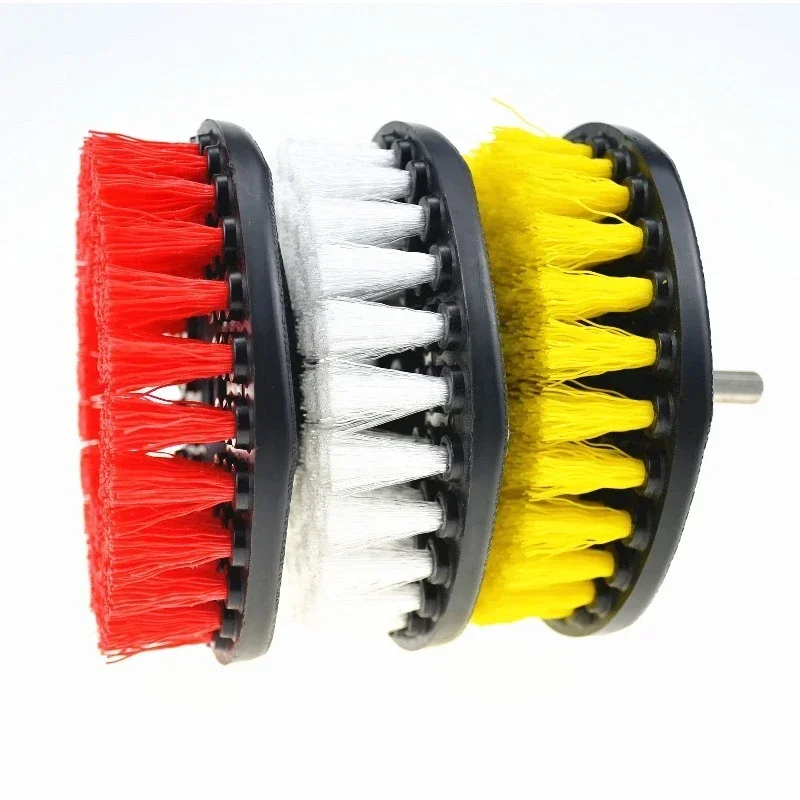 5 Inch High Quality Thick Shaft Durable Drill Bit Cleaning Brush 3pcs Set Car Detailing Accessories House Bathroom Cleaning