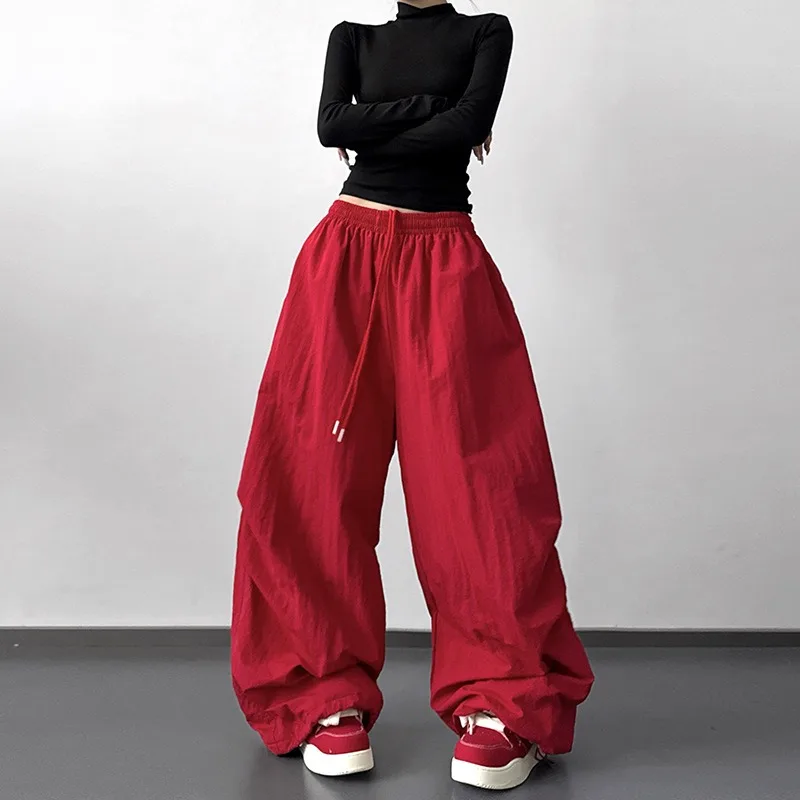 Extended Casual Pants Pleated Design Wide-leg Pants Women's 2026 Autumn and Winter New Casual Pants Loose