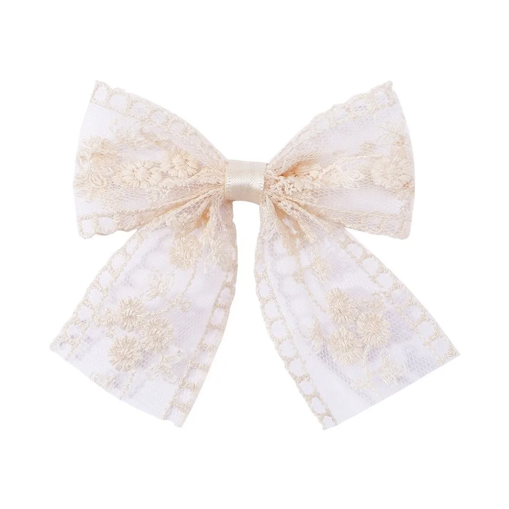 

Cute Handmade Girls Hair Clips Sweet Lovely Lace Cutout Bowknot Hairpin Fashion Bows Hairclips Hair Accessories
