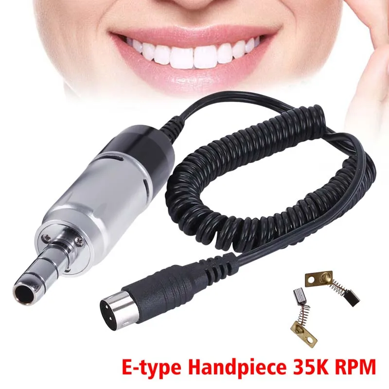 Dental Lab Standard E-type Connection Electric Micro Motor 35K 35000 RPM for Marathon Polisher