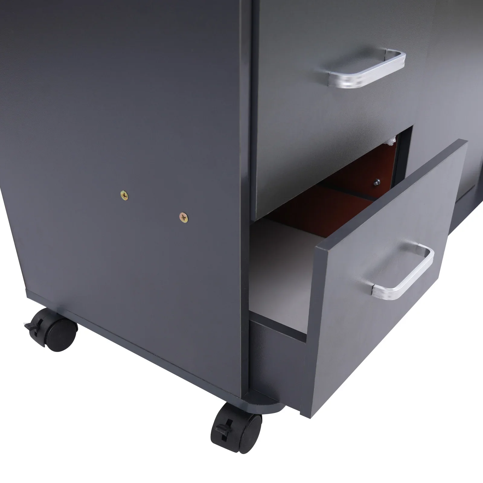 Three Draws, One Door, Two Compartments File Cabinet for office school to store office supplies, folders, personal items