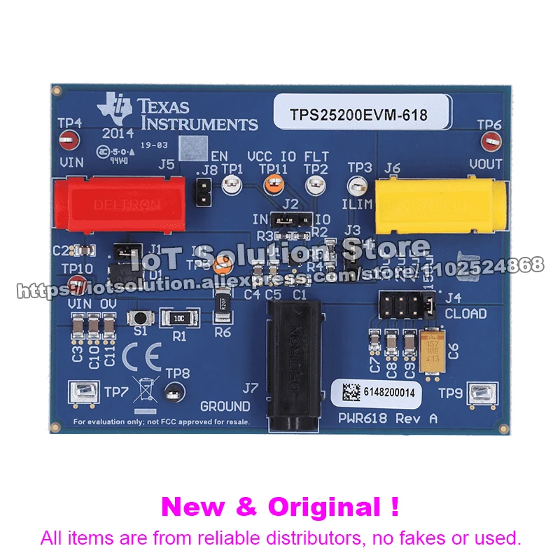 TPS25200EVM-618 Adj Current-Limited Power Distribution Switch with Input Overvoltage Protection TPS25200EVM 618