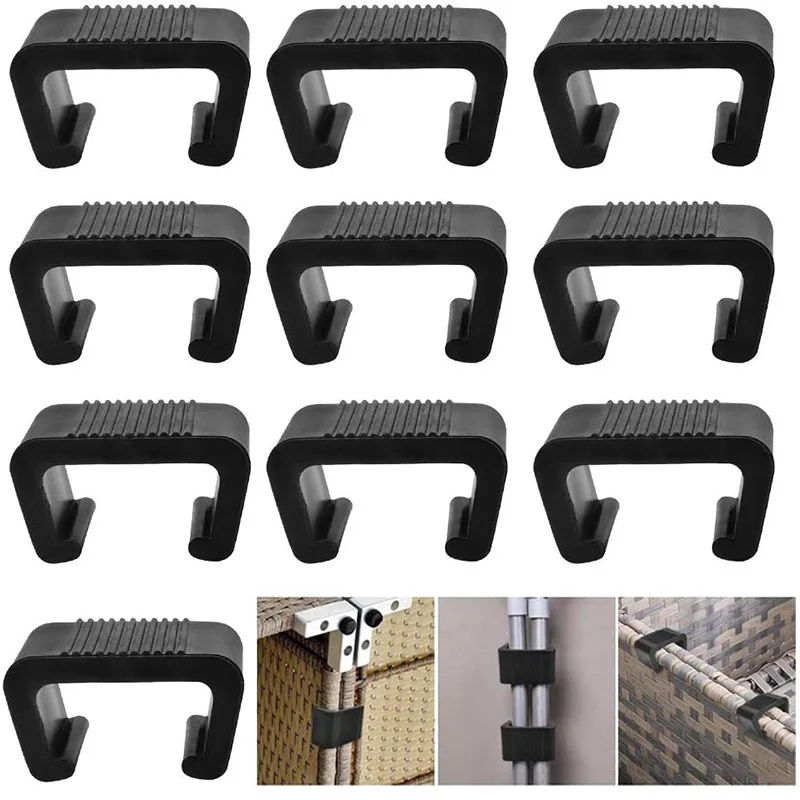 

8pcs Outdoor Furniture Clips Patio Sofa Clips Rattan Furniture Clamps Wicker Chair Fasteners Connect The Sectional or Module