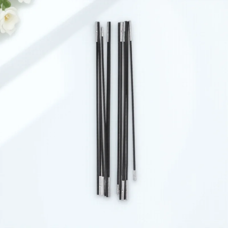 

2pcs Tent Poles Fiberglass Replacement Kit Lightweight Compact for Camping Hiking Trekking Easy to Use Portable Storage