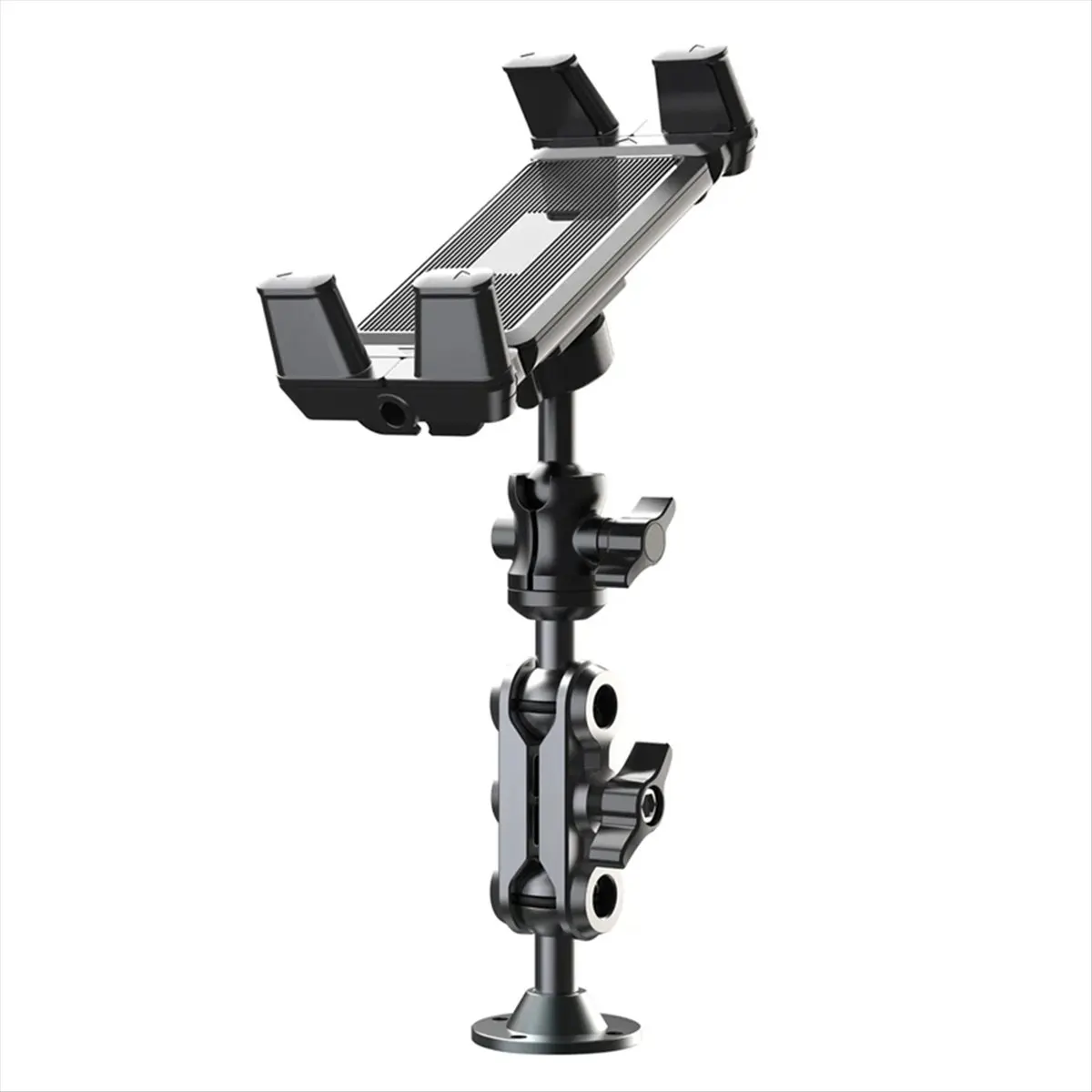 ABGN Car Phone Holder Heavy Duty Drill Base Tablet Holder Car Mount Dashboard 360° Adjustable 2-Stage Stand for 4.7-13