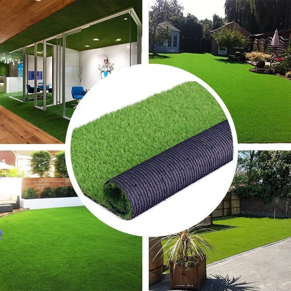 Turf Realistic Fake Grass Synthetic Thick Lawn Grass Mat Pet Turf Outdoor Garden Landscape (8ft x 20ft (160 Square ft))