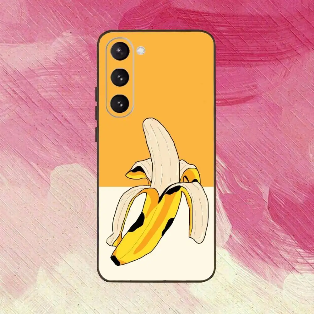 A-Andy W-Warhol Art Banana Telefoonhoesje voor Samsung Galaxy A73,A72,A71,A70,A53,A52,A51,Anderen Zachte Zwarte Cover