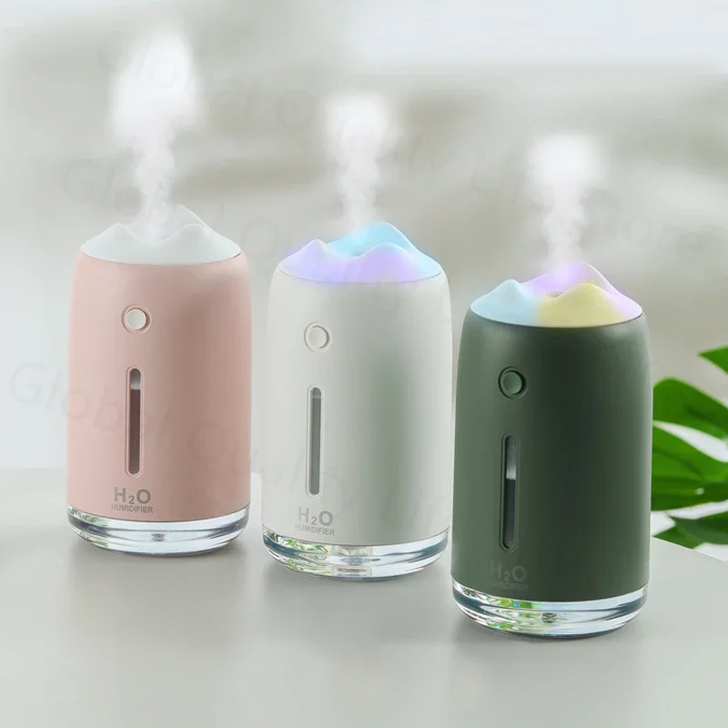 Wireless Air Diffuser Humidifier USB Charge Mini Portable 310ml Capacity Night Light Home Bedroom