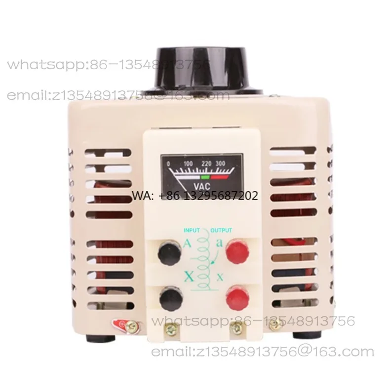 TDGC2-1KVA 0-300V Adjustable AC Voltage Regulator Single Phase 100% Copper Contactor Household Temperature Control view 2