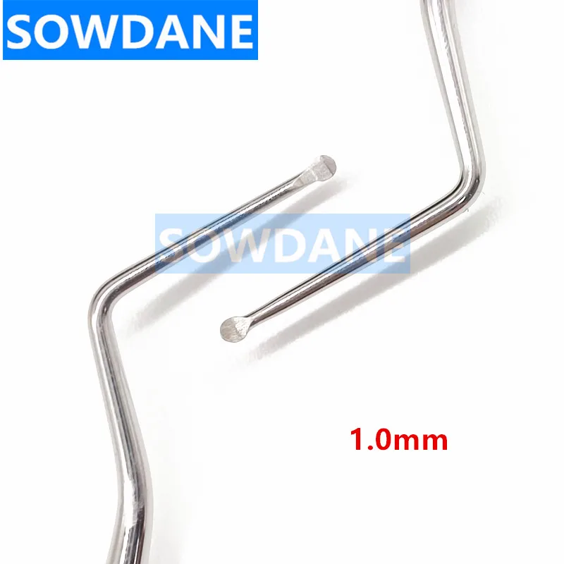 Dental Excavator Restorative Implant Instrument Dental SpoonRound Tip Stainless Steel Double Ends