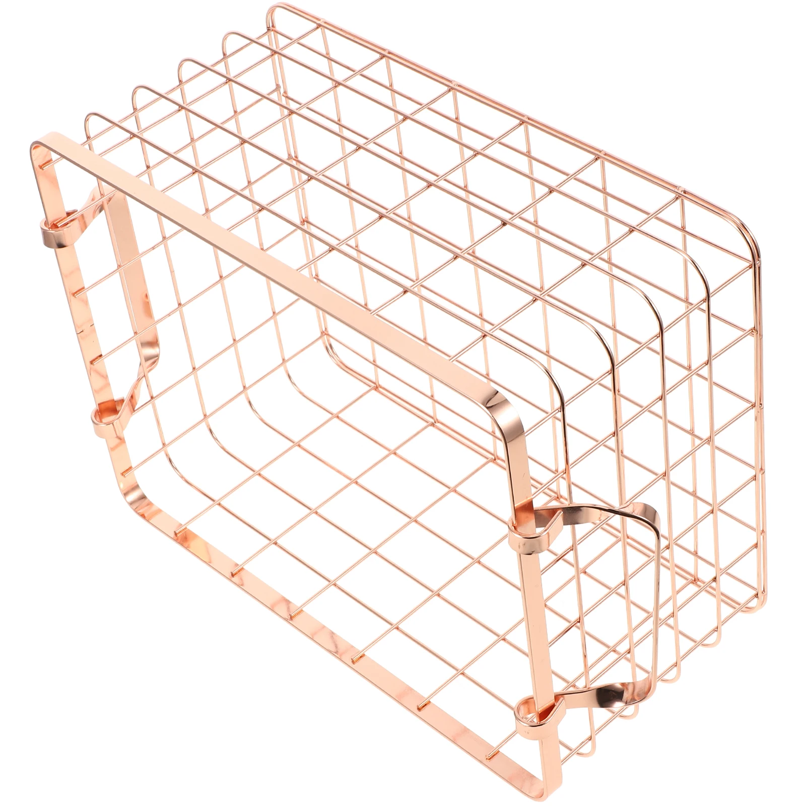 

Iron art Storage Basket Rose Gold H Lightweight Portable Nordic Wire Basket Fruit Snack Home Hotel Decor Durability