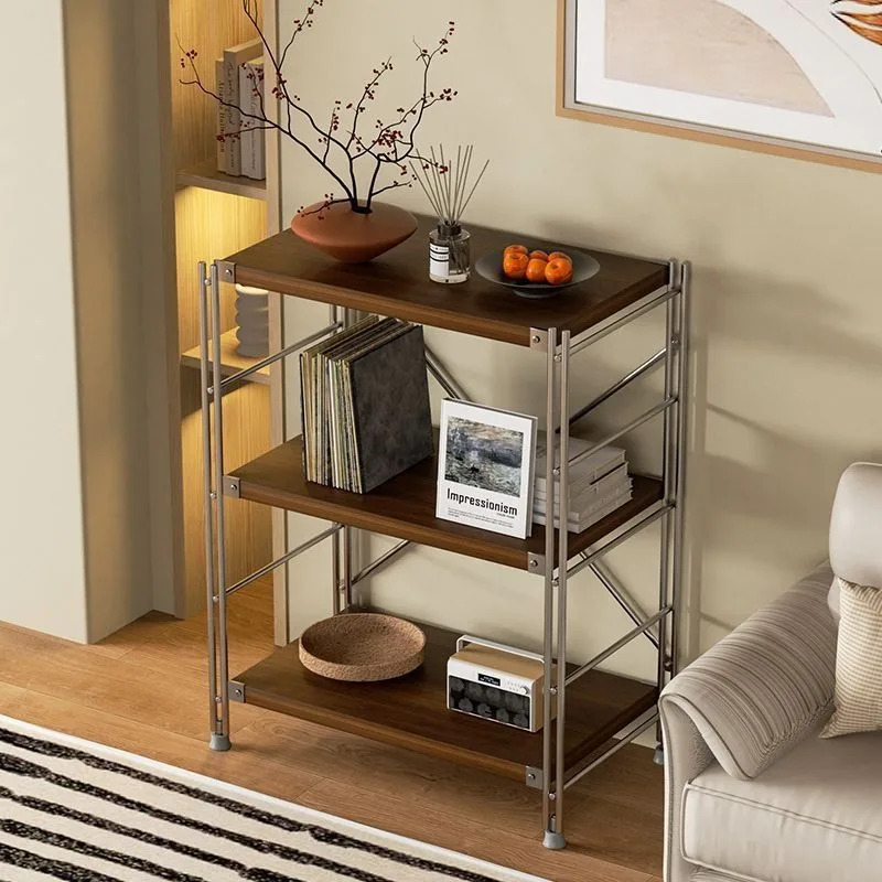 

Japanese-style Multi-level Floor-standing Bookshelf with Simple and Trendy Storage and Organization Function Kitchen Organizer
