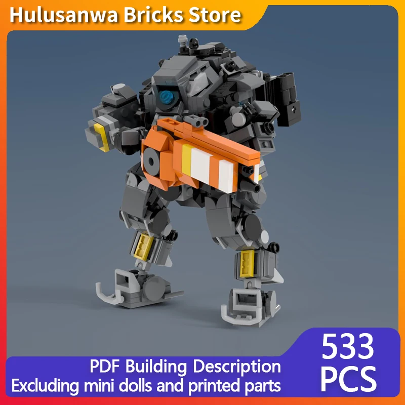 

Popular Game Model MOC Building Bricks Medium-Sized Sci-Fi Mecha Modular Technology Gifts Holiday Assemble Children Toys Suit
