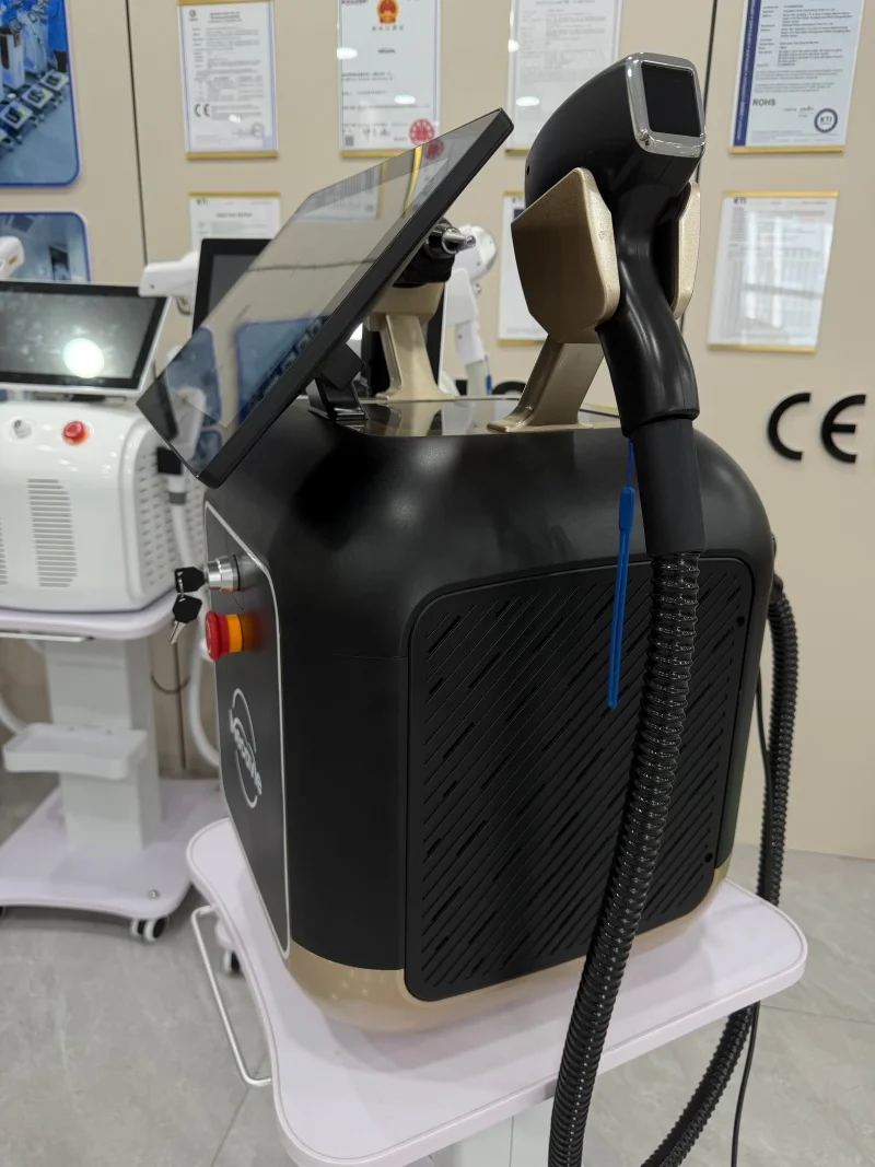 2in1 Soprano Titanium Ice Platinum Diode 755 808 1064nm 4 Wavelength Laser ND:YAG Machine Painless Hair Removal Machine