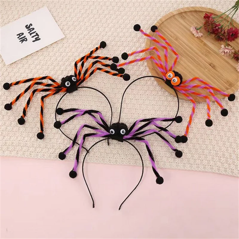 Creative Halloween Spider Headband Spider Head Band Spider Head Hoop Masquerade Dress Up Halloween Party Decoration Headdress