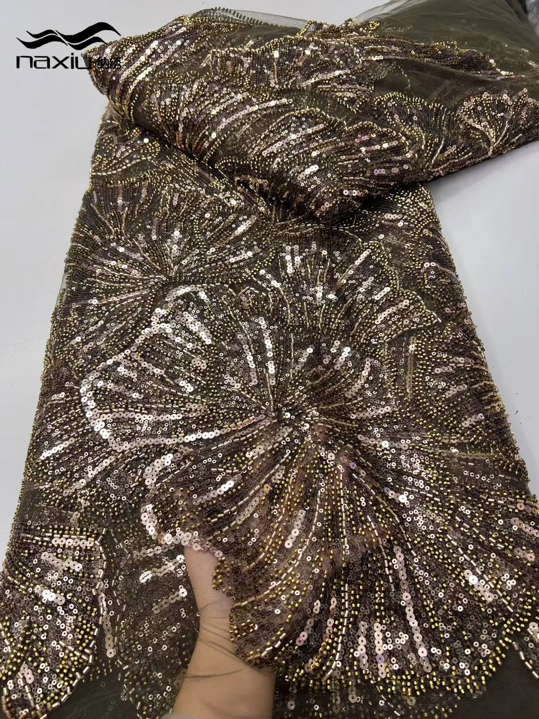 

Madison African Groom Lace Fabric 2025 High Quality Embroidery 3D French Tulle Nigeria Lace Fabric 5 Yards For Wedding Party