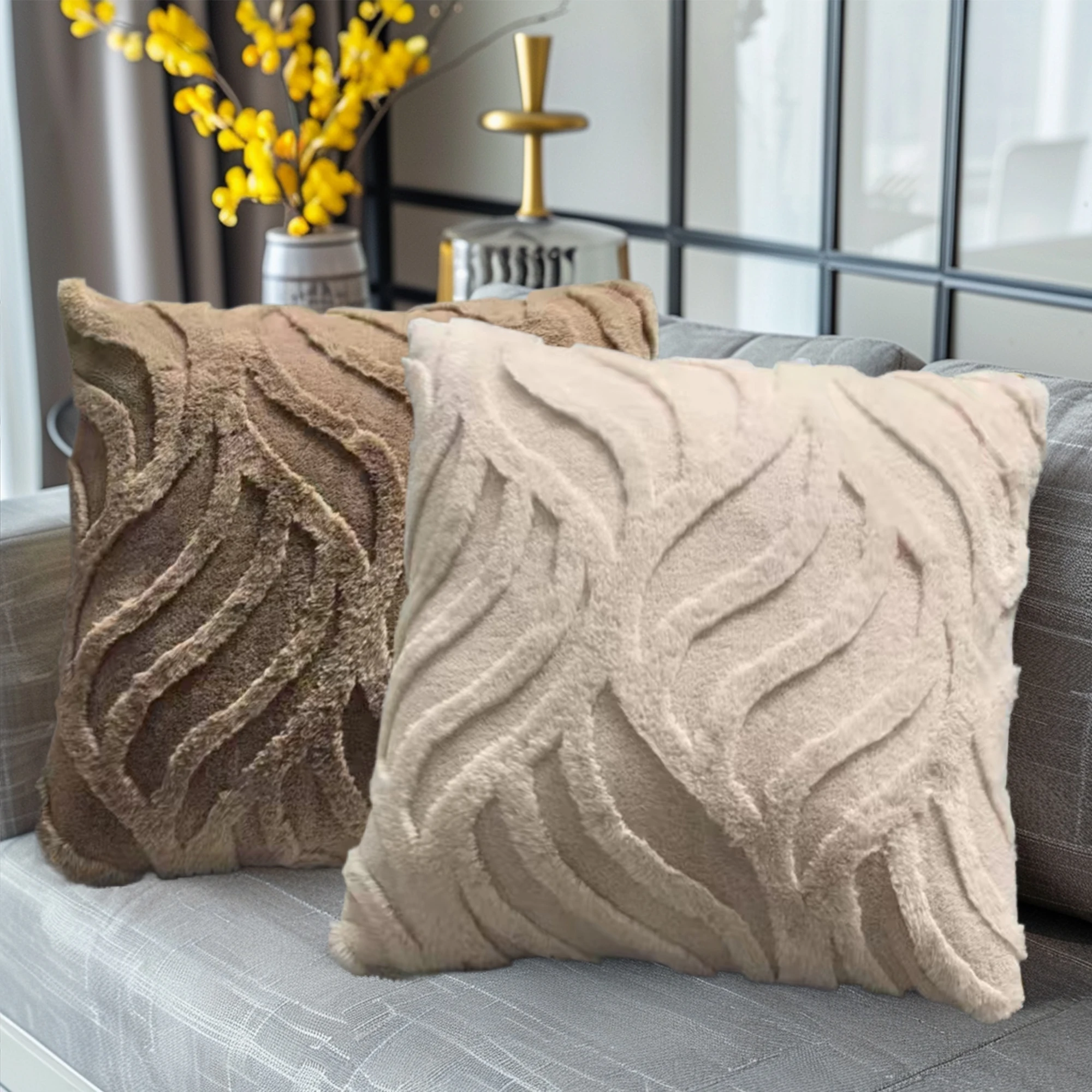 1 Stück geometrischer dekorativer Kissenbezug, moderner Kissenbezug im minimalistischen Stil, geeignet für Wohnzimmer, Sofa, Schlafzimmer