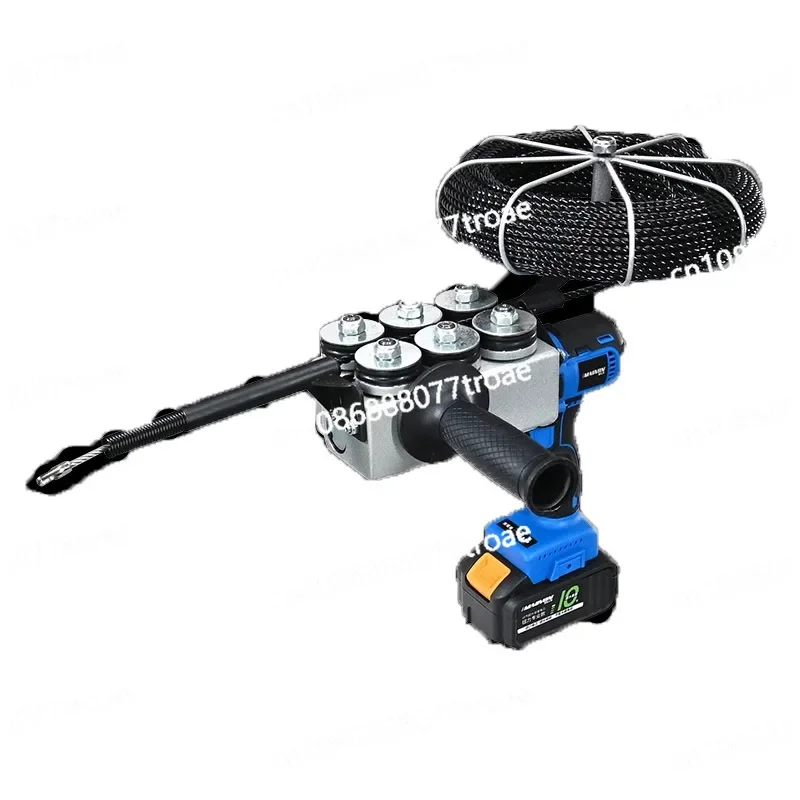 Brushless Lithium Battery Threading Machine 21V Electric Cable Puller Pipeline Wiring Electrician Installation Tools