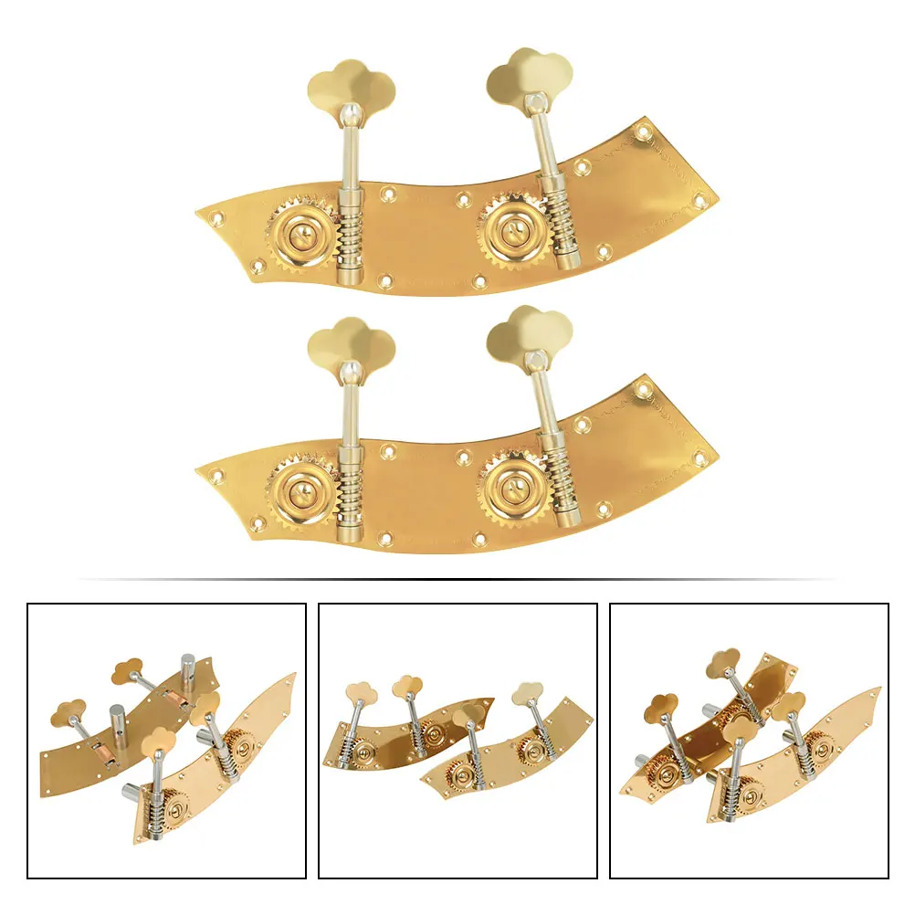 

Strong Metal Double Tuning Pegs High Grade Copper Alloy Durable Replacement Pegs for Bass String Fixing Easy Install
