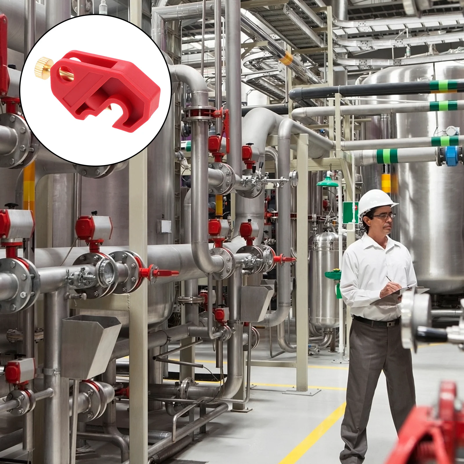 

3Pcs Small Circuit Breaker Safety Buckle Set Premium Material Long Service Life Safety Accessory