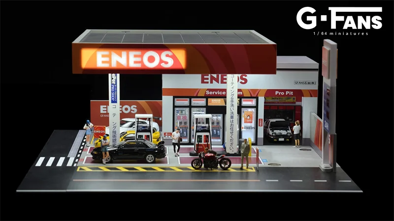 

(Pre-Order) G-Fans 1:64 ENEOS Gas Station Building Scene Diorama