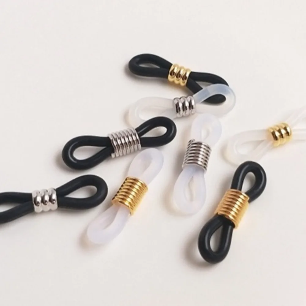 المشابك والنحاس والخطافات 14K الذهب اللون عدم الانزلاق خاتم سيليكون 8-حرف مشبك اليدوية DIY سلسلة المرأة سلسلة الملحقات #2