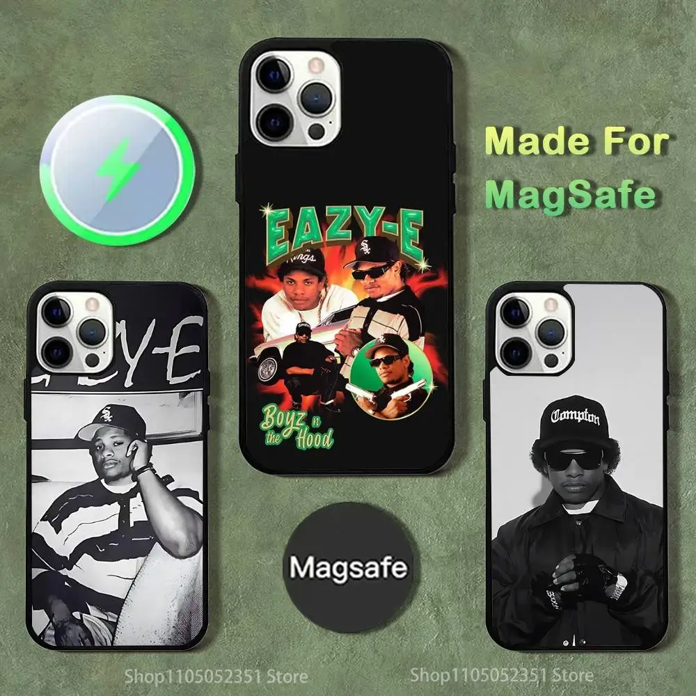 

Rapper E-Eazy E Phone Case For iPhone 16,15,14,13,12,11,Pro,Max,Plus,Mini,SE4,E Magnetic Magsafe Wireless Charging