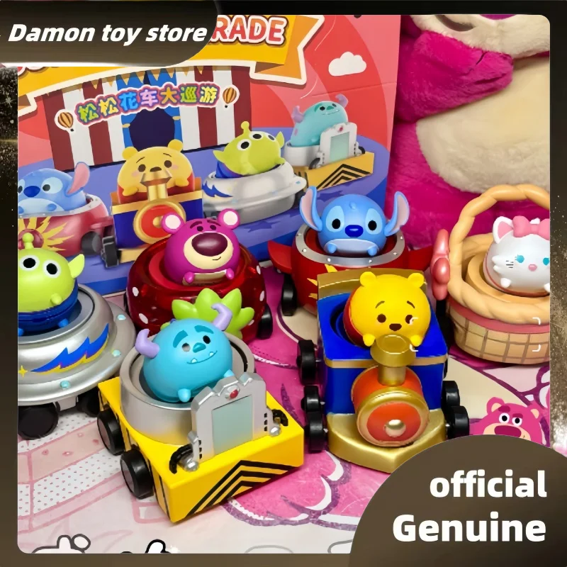 

New Genuine Tsum Tusm Parade Series Blind Box It Can Swing Left And Right Car Mystery Box Cute Stitch Collectible Toys Gifts